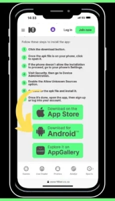 10bet mobile app South Africa