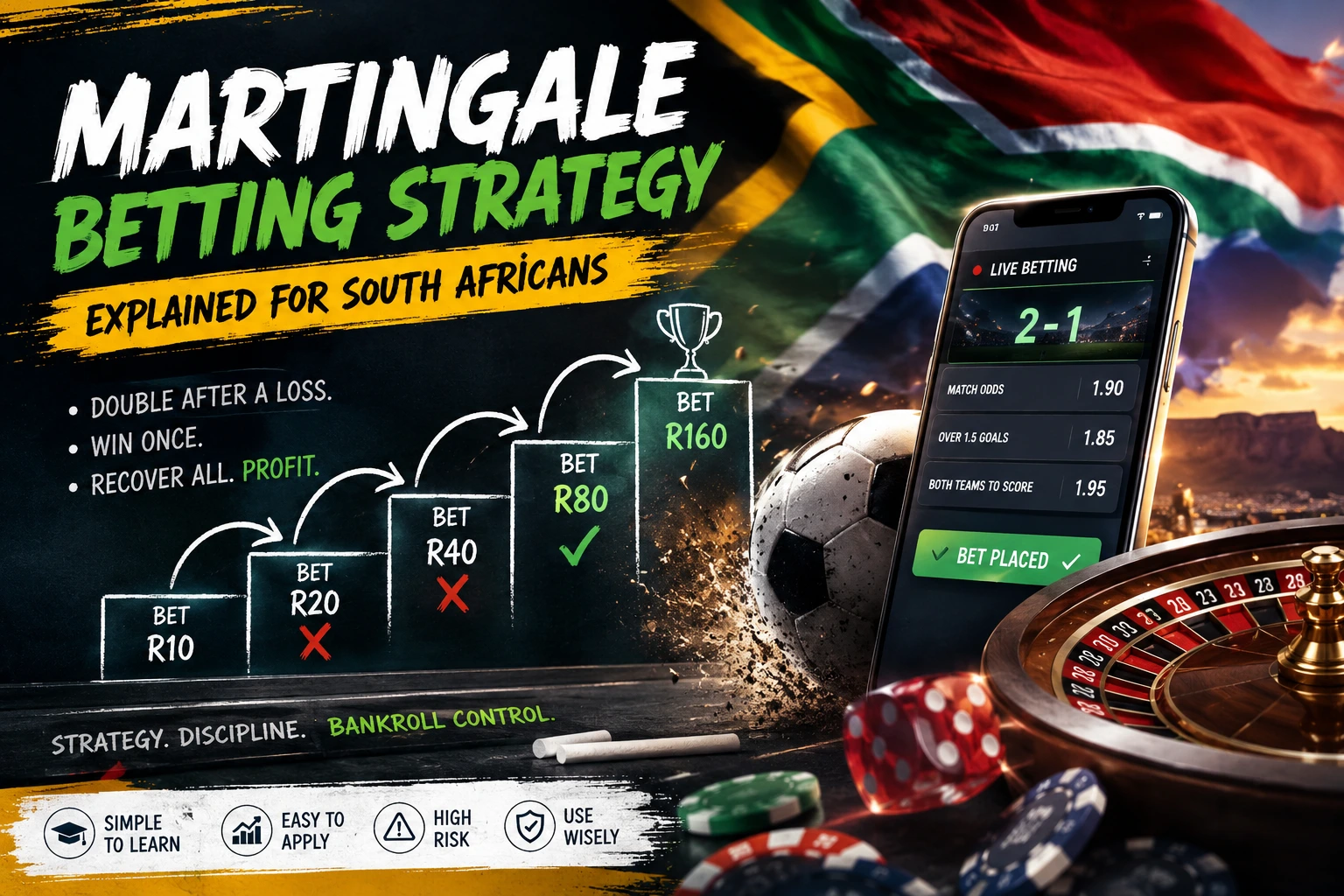 Martingale betting strategy South Africa