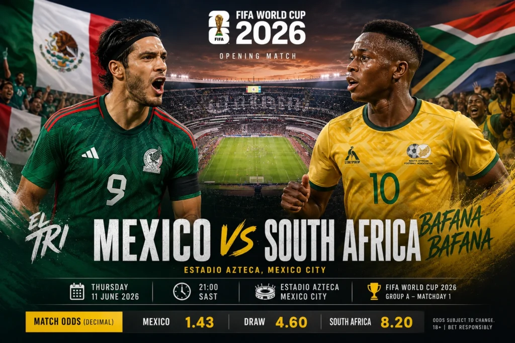 2026 football world cup opening match image webp Bafana Bafana vs Mexico