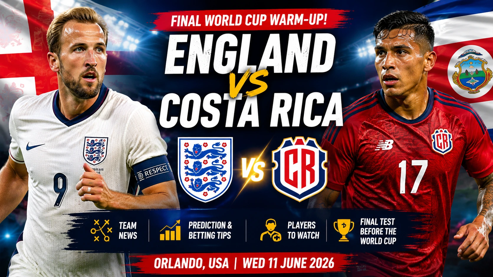 England vs Costa Rica Preview