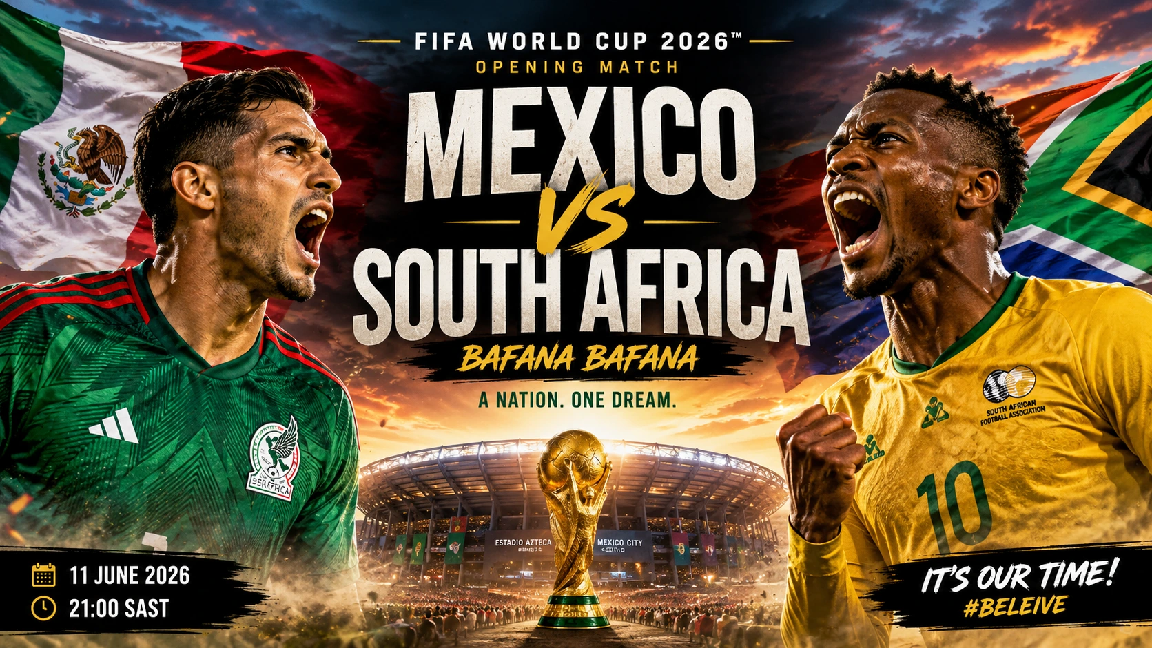 Mexico vs Bafana Bafana World Cup 2026