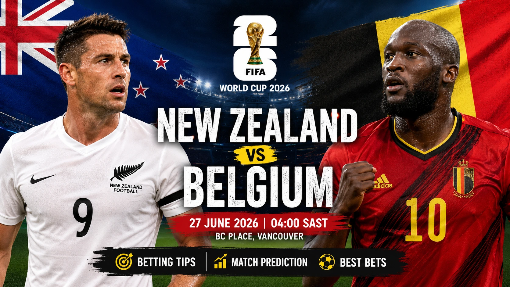 New Zealand vs Belgium