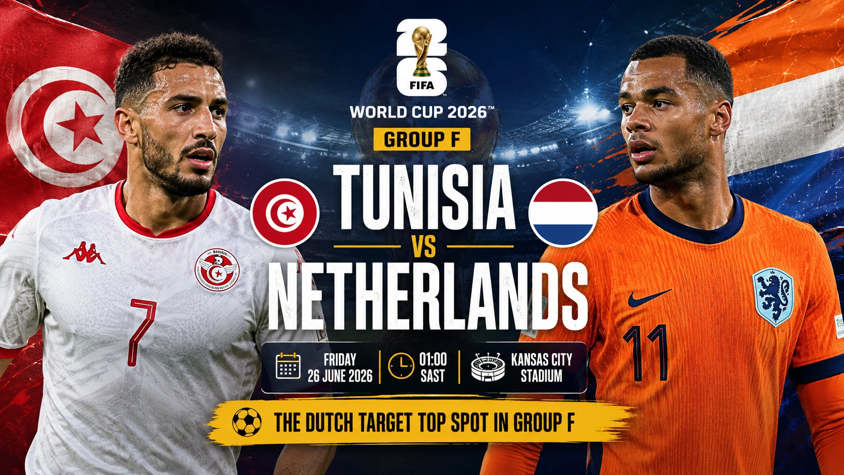Tunisia vs Netherlands
