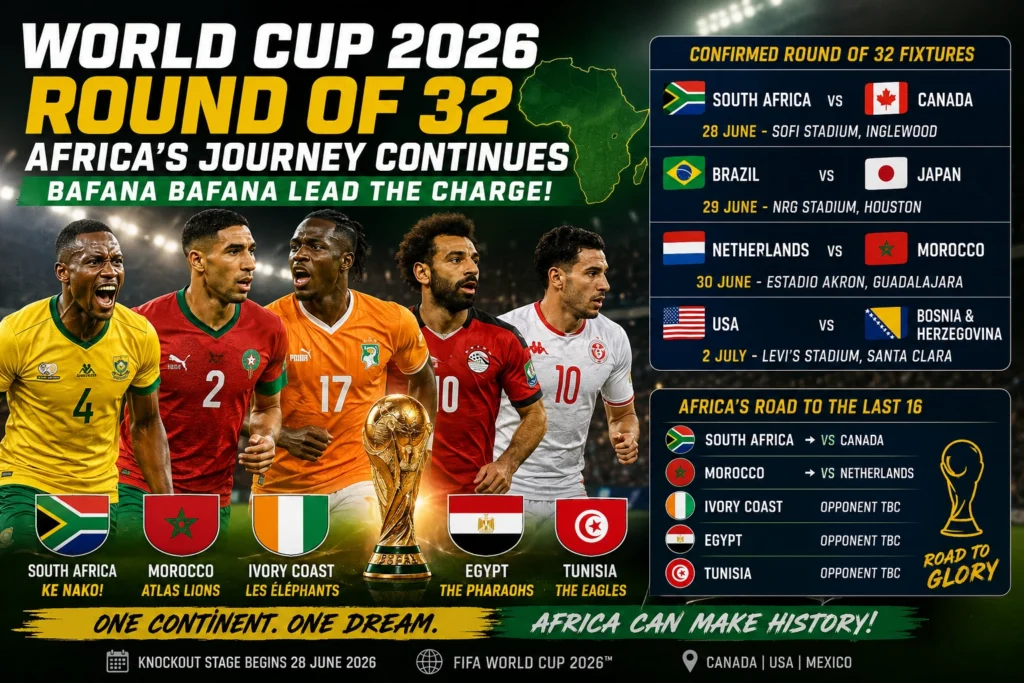 round of 32 african teams image webp World Cup 2026 Round of 32 Africa