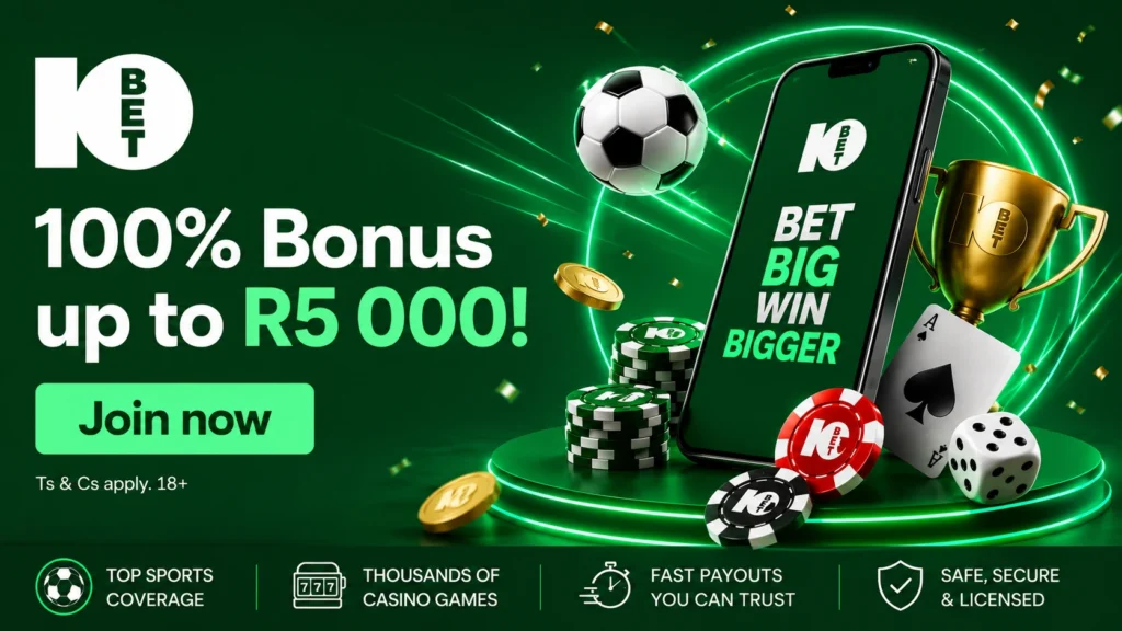 10Bet South Africa Welcome Bonus banner 10Bet South Africa Welcome Bonus - 10Bet Review South Africa