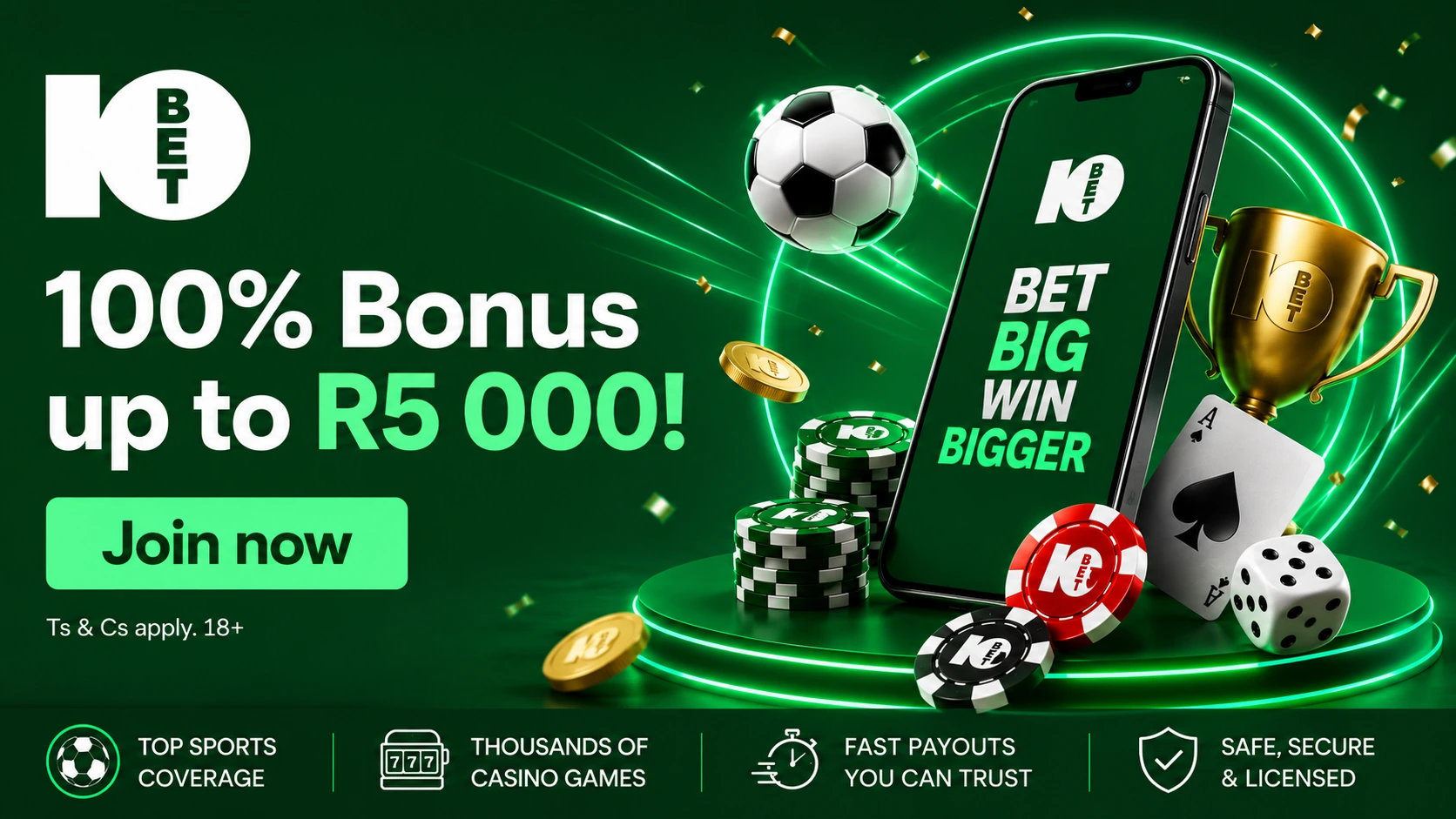 10Bet South Africa Welcome Bonus