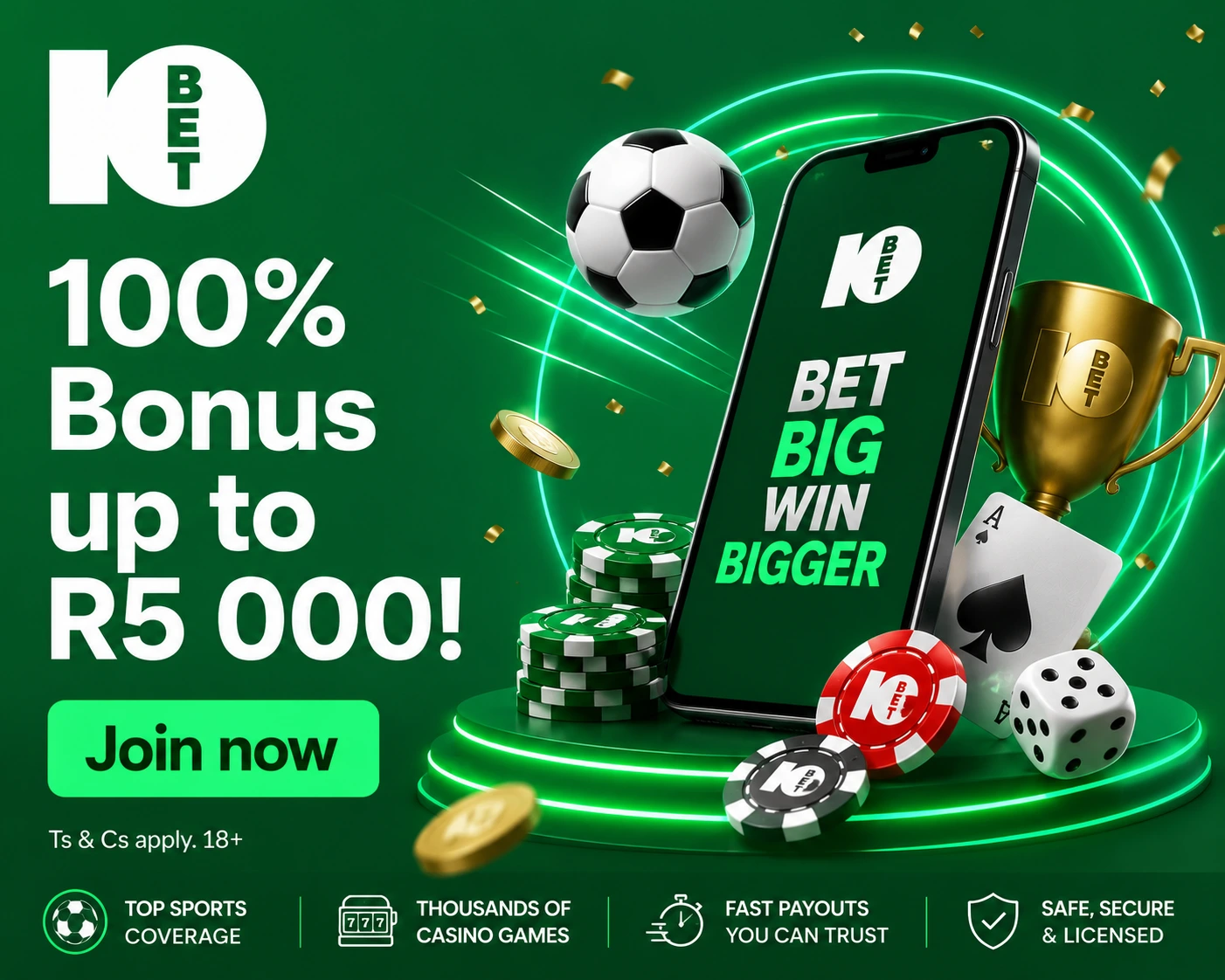 10Bet Review South Africa Welcome Bonus