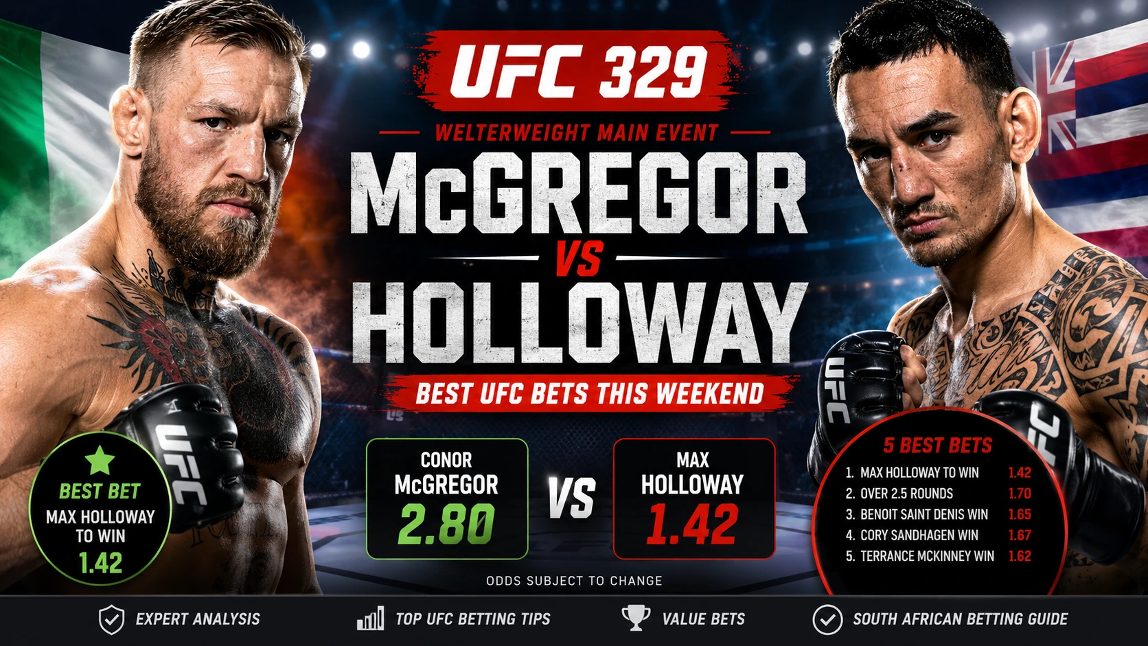 Conor McGregor UFC 329 Best Bets