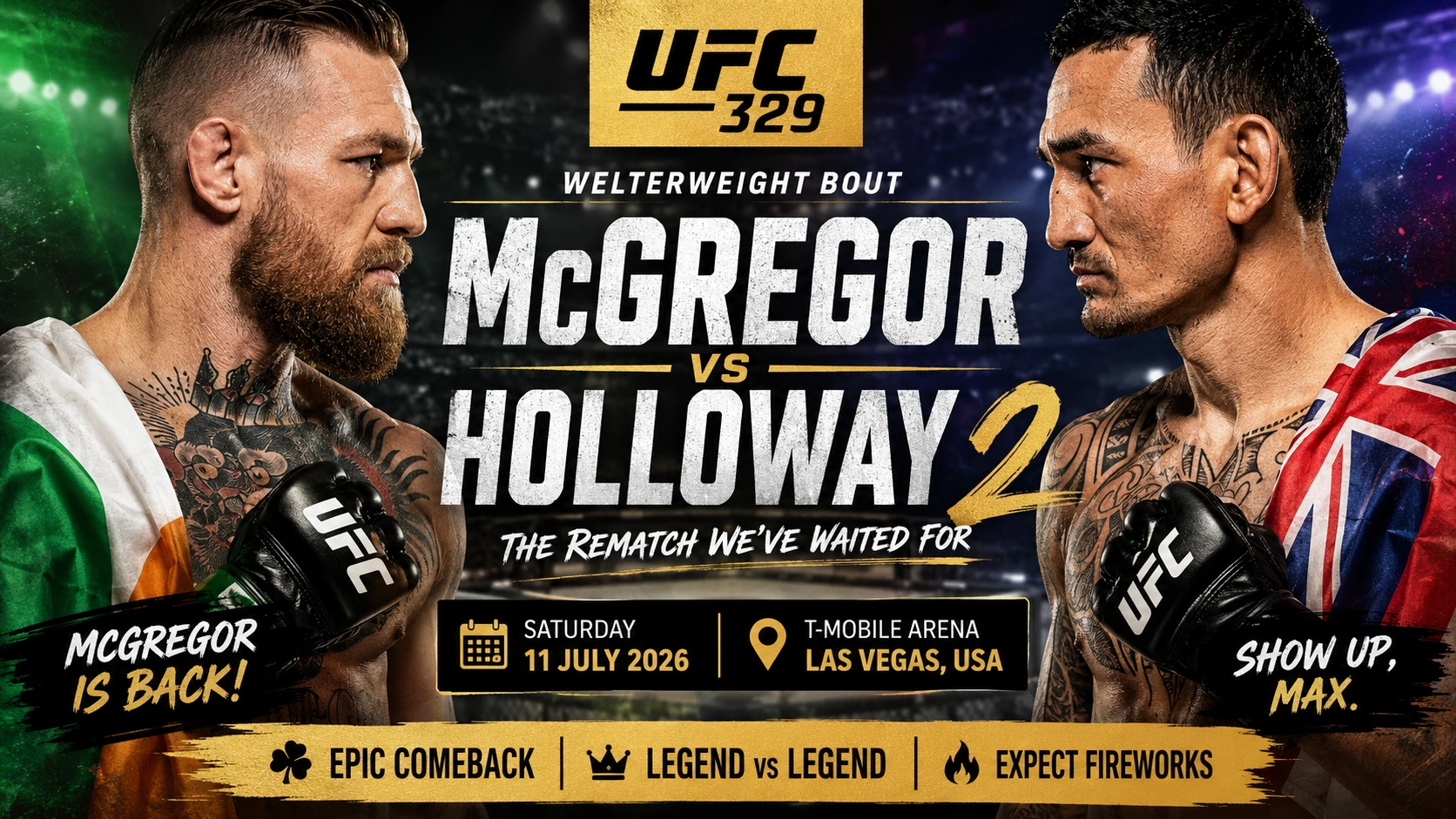 Conor McGregor vs Max Holloway