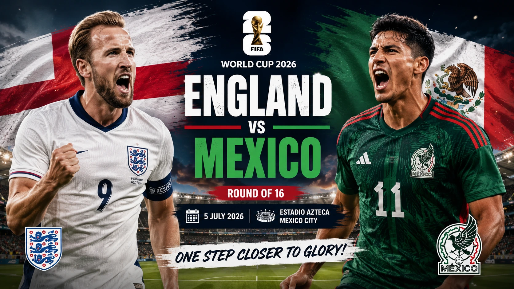 England vs Mexico