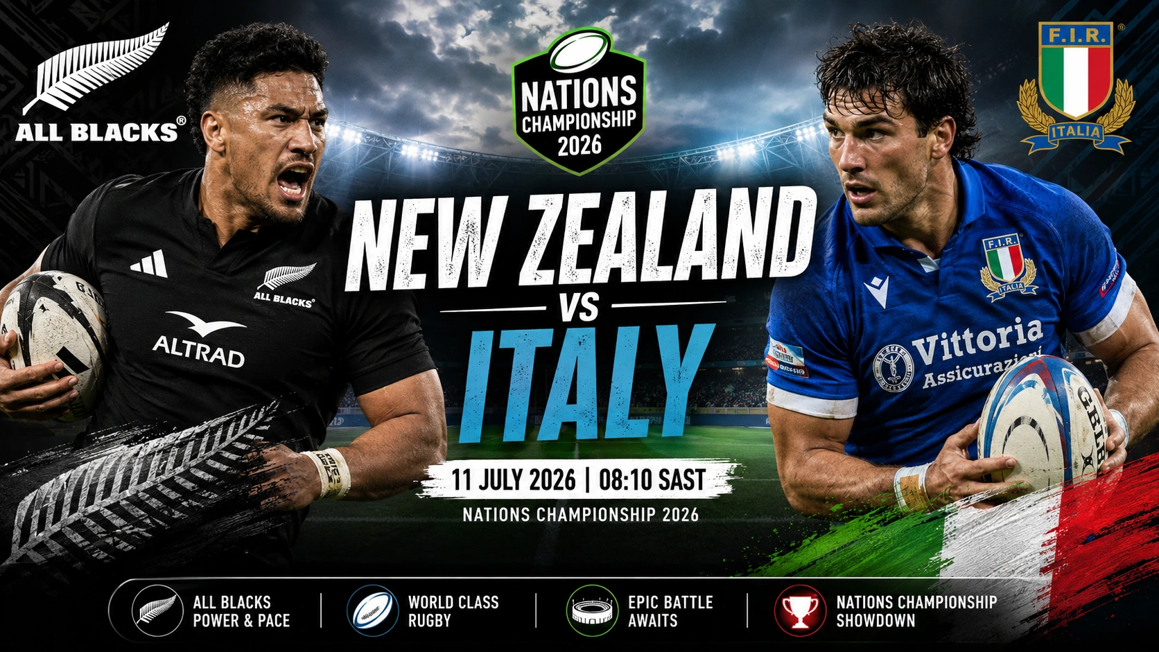 New Zealand vs Italy