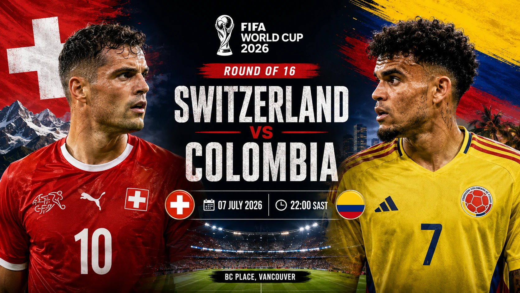 Switzerland vs Colombia