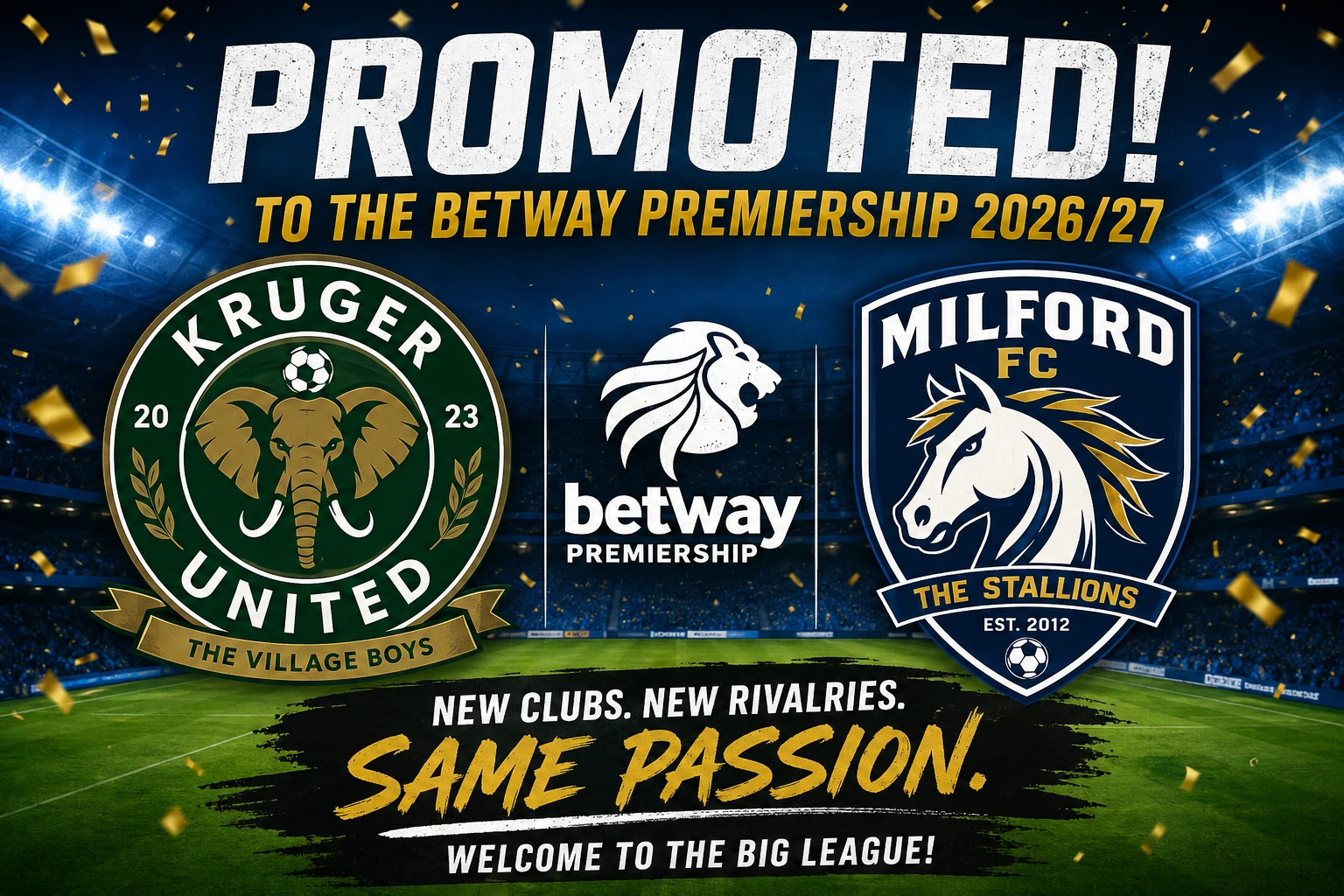 Kruger United and Milford FC