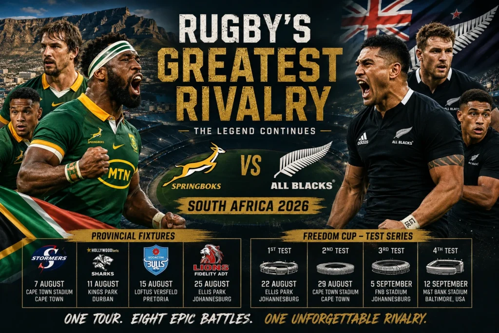 Springboks vs All Blacks 2026