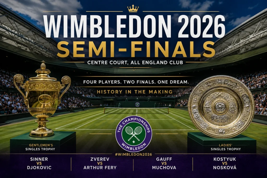 Wimbledon 2026 Semi-Finals
