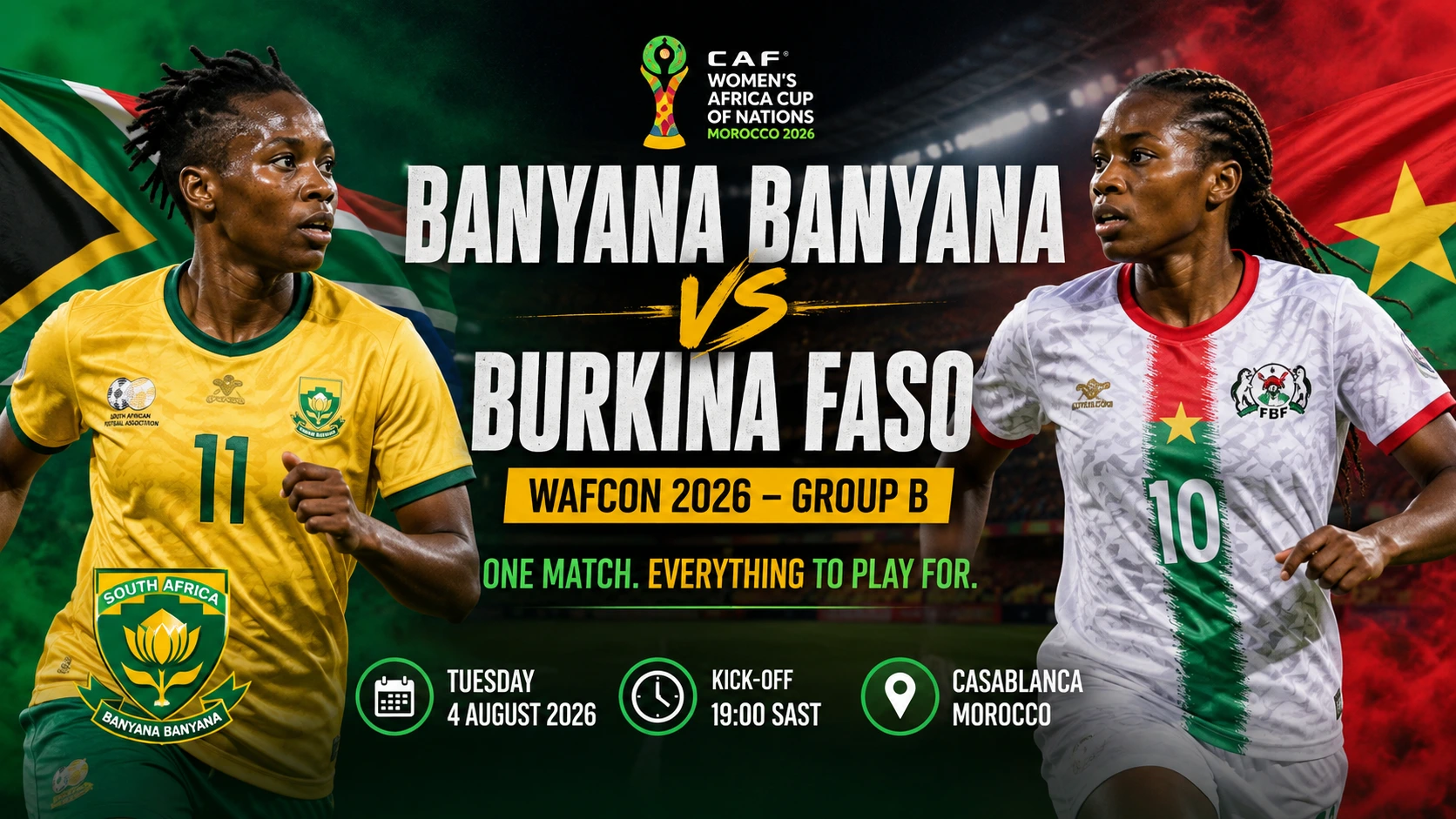 Banyana Banyana vs Burkina Faso
