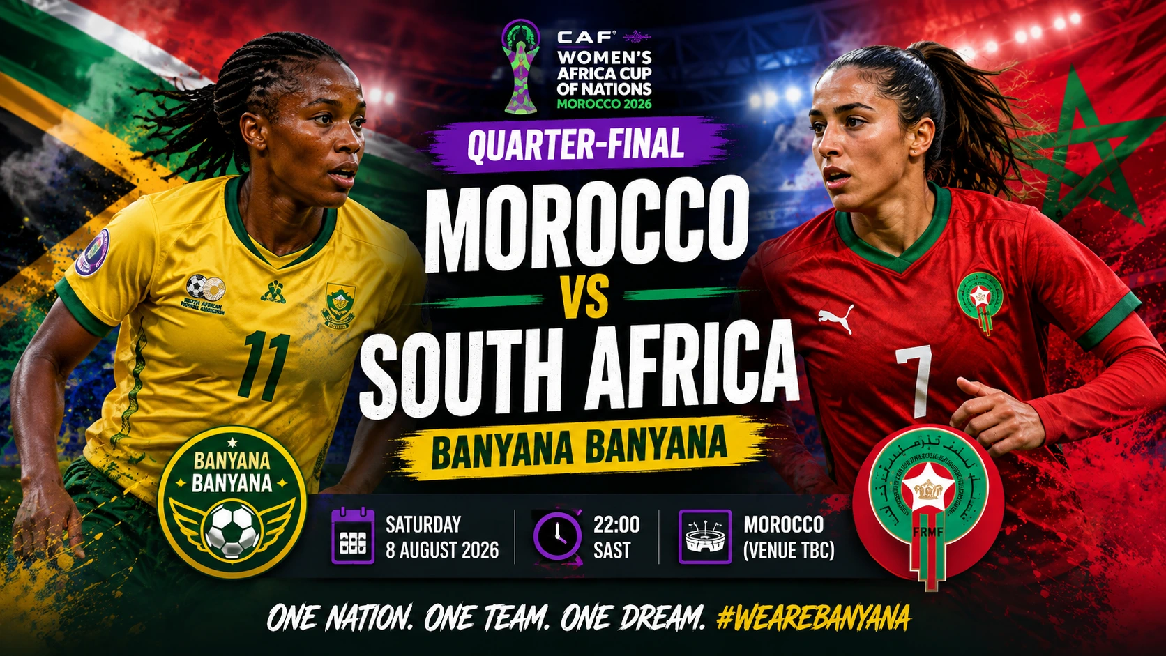 Banyana Banyana vs Morocco