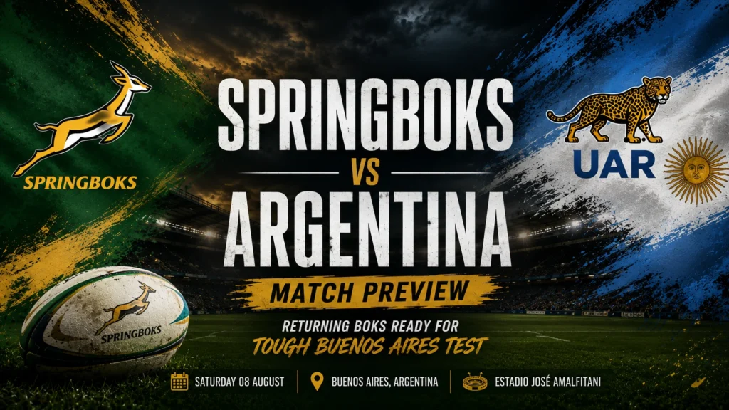 Springboks vs Argentina Match