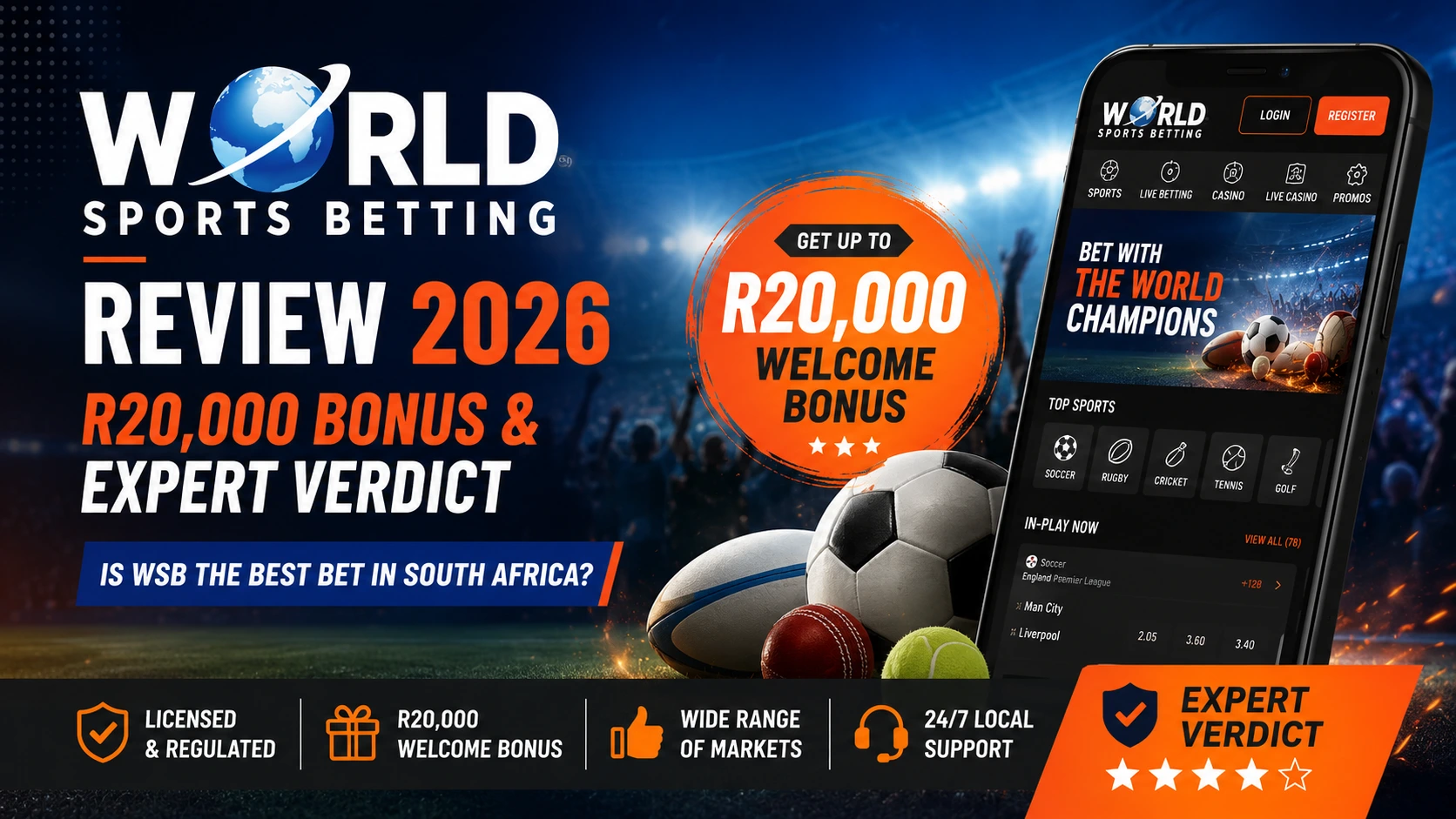 World Sports Betting review image overview