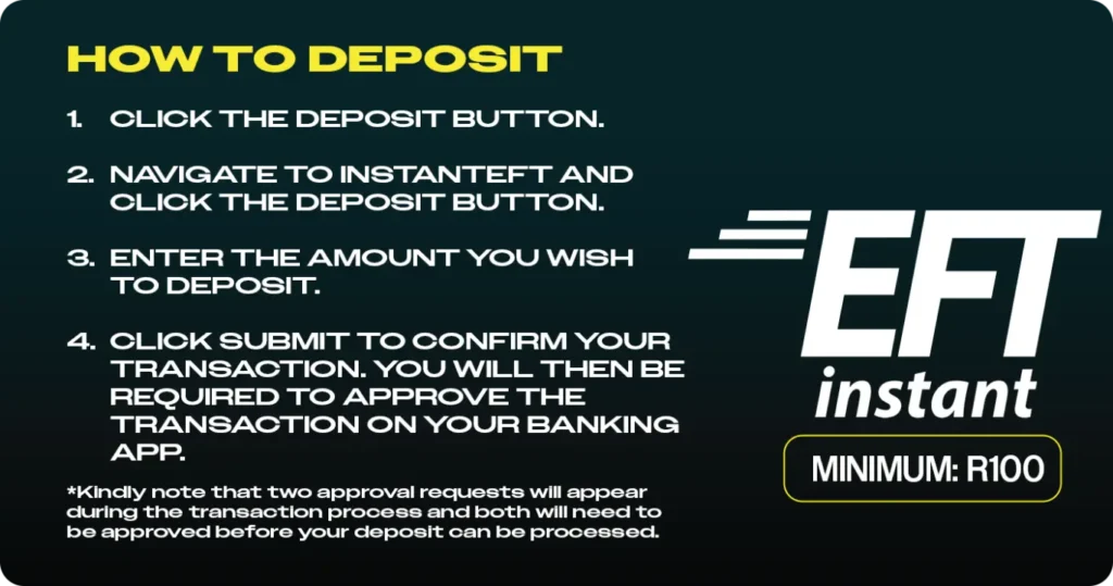 Zarbet EFT Instant payment instructions