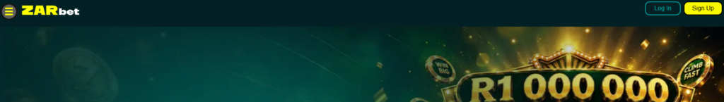 Zarbet log-in screenshot